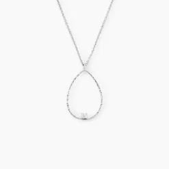 Collier Inez Argent Blanc Oxyde De Zirconium