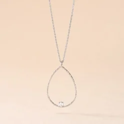 Collier Inez Argent Blanc Oxyde De Zirconium