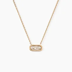 Collier Infinitude Plaqué Or Doré Oxyde De Zirconium