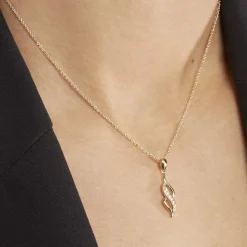 Collier Ishaae Plaqué Or Jaune Oxyde De Zirconium
