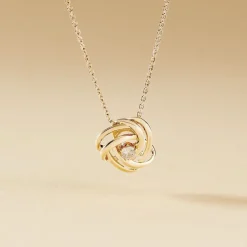 Collier Iwaki Plaqué Or Jaune Oxyde De Zirconium