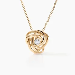 Collier Iwaki Plaqué Or Jaune Oxyde De Zirconium