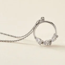 Collier Izamal Argent Blanc Oxyde De Zirconium
