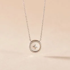 Marc Orian Colliers Fantaisie|Colliers > Collier Izarra Argent Blanc Nacre argent blanc nacre blanc