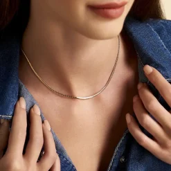 Marc Orian Colliers|Colliers Femme > Collier Izel Maille Anglaise Or Jaune