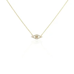 Collier Izia Plaqué Or Jaune Oxydes De Zirconium