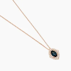 Marc Orian Colliers|Colliers Avec Pierres > Collier Janna Or Rose Topaze Et Oxyde De Zirconium