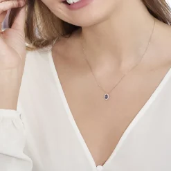 Marc Orian Colliers|Colliers Avec Pierres > Collier Janna Or Rose Topaze Et Oxyde De Zirconium
