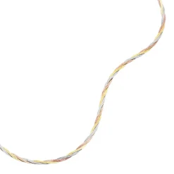 Marc Orian Colliers|Colliers Femme > Collier Jasmin Tresse Or Tricolore