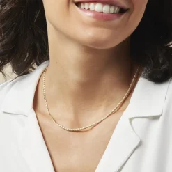 Marc Orian Colliers|Chaines Femme > Collier Jayna Maille Palmier Or Jaune