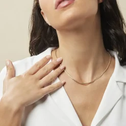 Marc Orian Colliers|Chaines Femme > Collier Jayna Maille Palmier Or Jaune