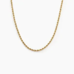 Collier Jerry Maille Corde Or Jaune