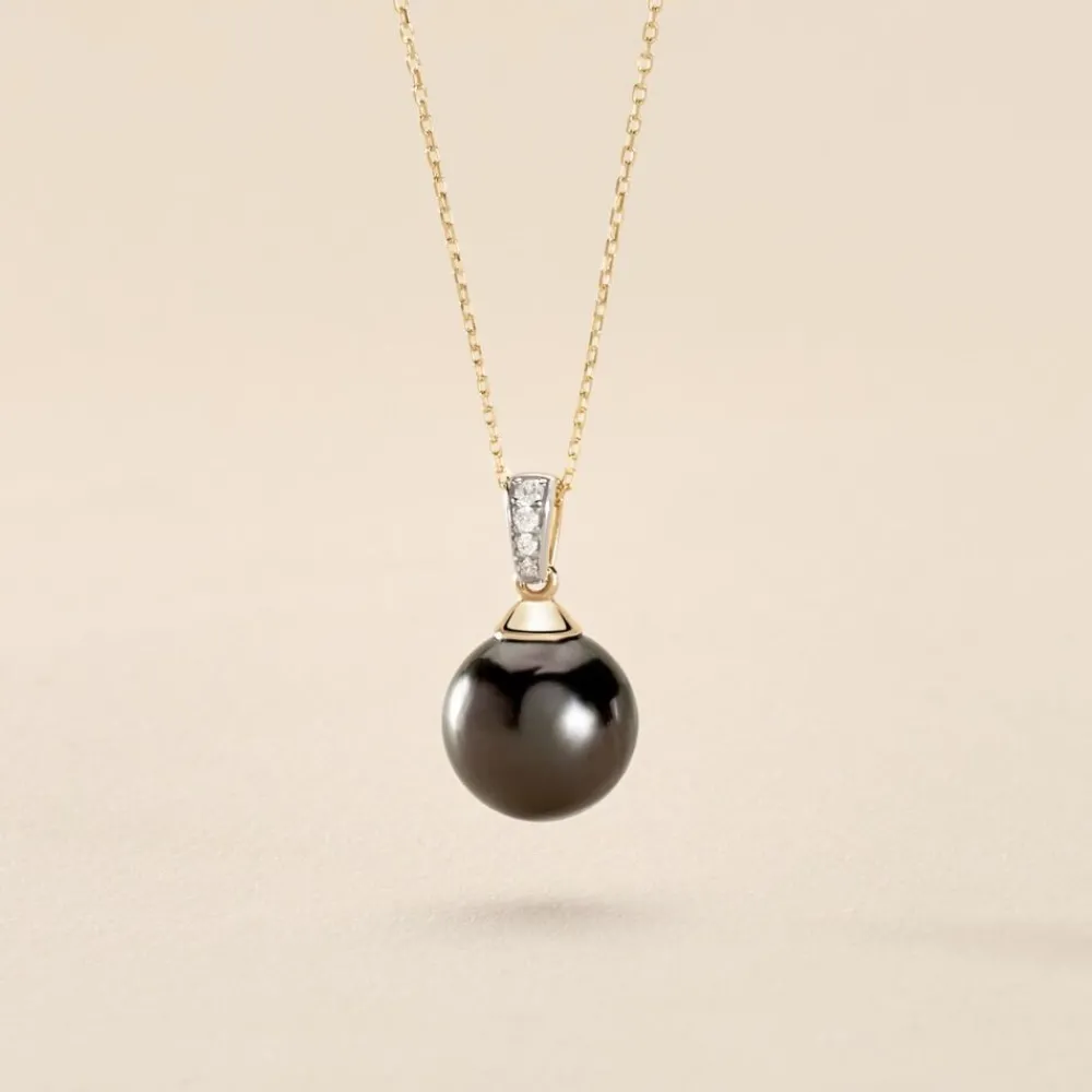 Marc Orian Colliers|Colliers Avec Pierres > Collier Jodocus Or Jaune Perle De Tahiti Oxyde Zirconium
