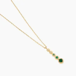 Marc Orian Colliers|Colliers Avec Pierres > Collier Josephine Or Jaune Emeraude or jaune émeraude