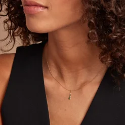 Marc Orian Colliers|Colliers Avec Pierres > Collier Josephine Or Jaune Emeraude or jaune émeraude