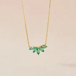 Marc Orian Colliers|Colliers Avec Pierres > Collier Josslyn Or Jaune Emeraude