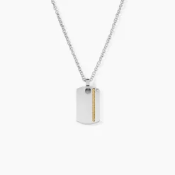 JOURDAN Colliers|Colliers Acier Inoxydable > Collier Nunko Acier Argenté