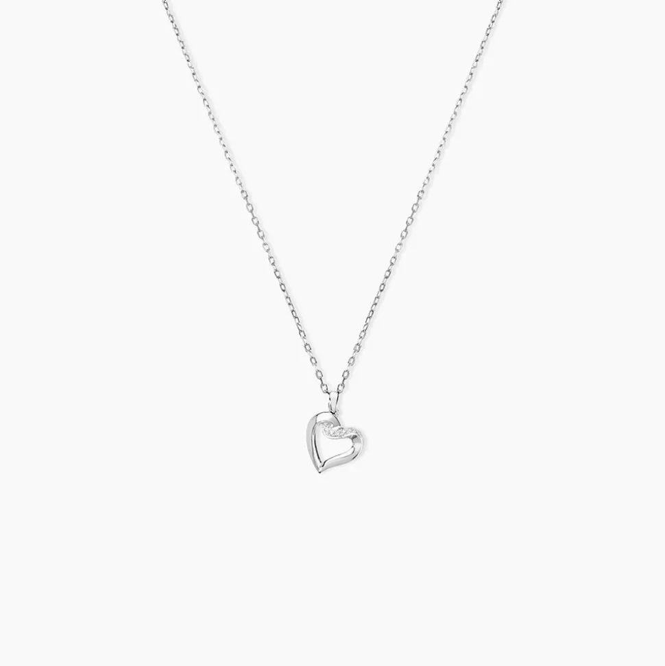 Collier Kaina Or Blanc Diamant