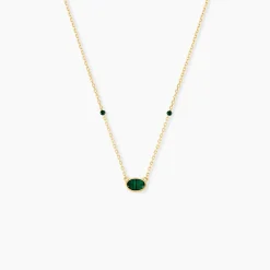 Marc Orian Colliers|Colliers Avec Pierres > Collier Kakalina Or Jaune Malachite