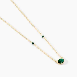Marc Orian Colliers|Colliers Avec Pierres > Collier Kakalina Or Jaune Malachite