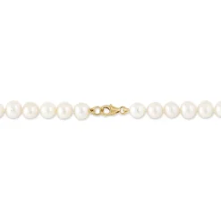 Collier Kanwal Or Jaune Perle De Culture