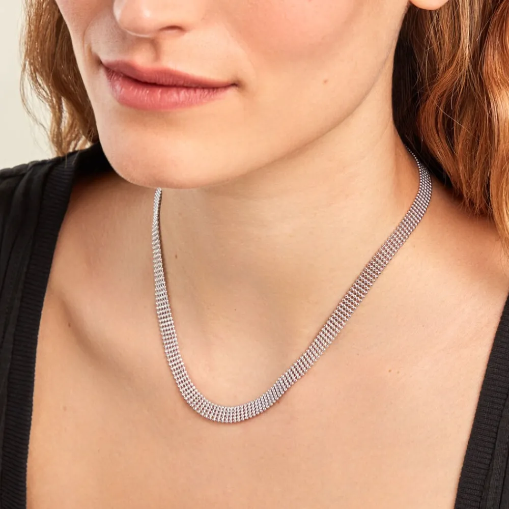 Marc Orian Colliers|Colliers Argent > Collier Kelline Argent Blanc
