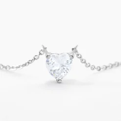 Collier Kelvyn Argent Blanc Oxyde De Zirconium