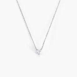 Collier Kelvyn Argent Blanc Oxyde De Zirconium