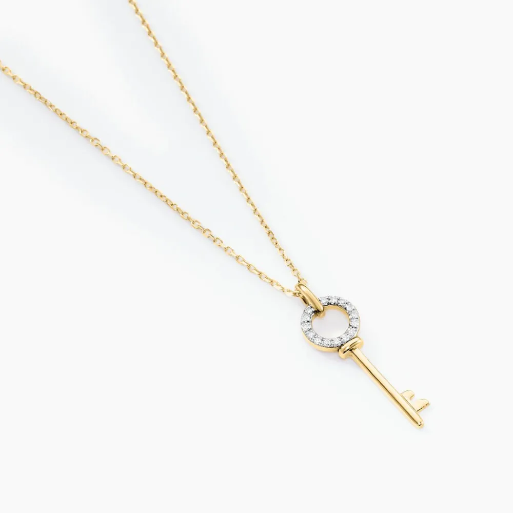 Marc Orian Colliers Diamant|Colliers > Collier Key Or Jaune Diamant
