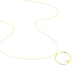 Collier Kimly Or Jaune Oxyde De Zirconium