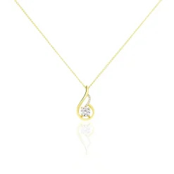 Marc Orian Colliers|Colliers Avec Pierres > Collier Koline Or Jaune Oxyde De Zirconium