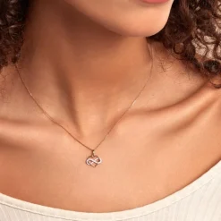 Marc Orian Colliers Cœur|Colliers > Collier Lachina Or Bicolore Oxyde De Zirconium