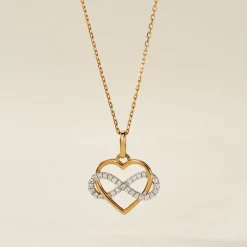 Marc Orian Colliers Cœur|Colliers > Collier Lachina Or Bicolore Oxyde De Zirconium