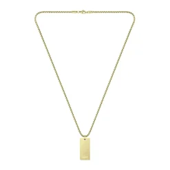 Collier Lacoste Adventurer Acier Jaune