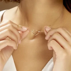 Marc Orian Colliers Diamant|Colliers Cœur > Collier Laila Or Rose Diamant