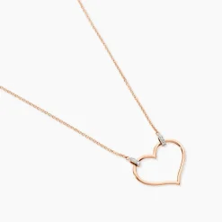 Marc Orian Colliers Diamant|Colliers Cœur > Collier Laila Or Rose Diamant