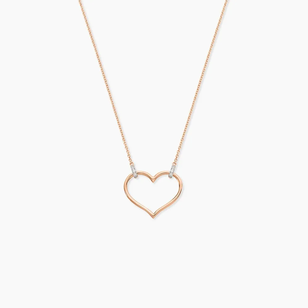Marc Orian Colliers Diamant|Colliers Cœur > Collier Laila Or Rose Diamant