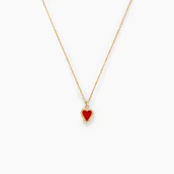 Collier L'amour Coloré Or Jaune