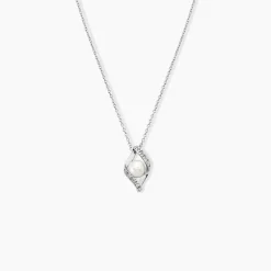 Marc Orian Colliers Fantaisie|Colliers > Collier Laurene Argent Blanc Perle De Culture Et Oxyde De Zirconium