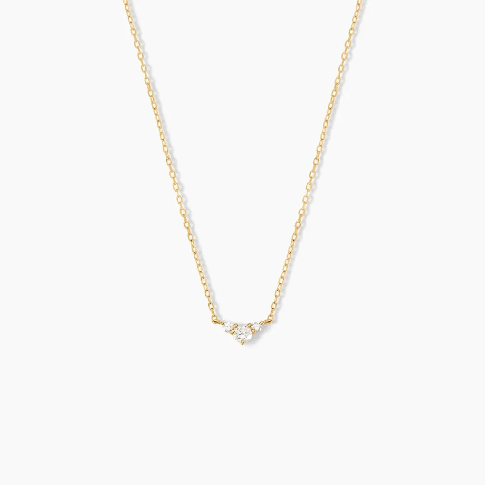 Marc Orian Colliers Diamant|Colliers > Collier Laurentius Or Jaune Diamant Synthétique