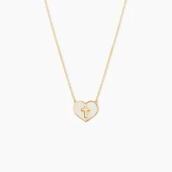 Collier Lawrie Or Jaune Nacre