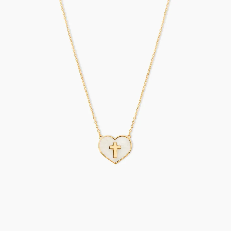 Collier Lawrie Or Jaune Nacre