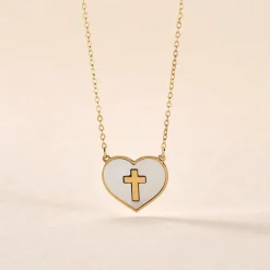 Collier Lawrie Or Jaune Nacre
