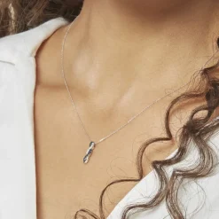 Marc Orian Cadeaux Mariage|Colliers > Collier Ligera Or Blanc Saphir Et Diamant