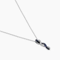 Marc Orian Cadeaux Mariage|Colliers > Collier Ligera Or Blanc Saphir Et Diamant