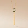 Marc Orian Colliers|Colliers Avec Pierres > Collier L'incessante Or Jaune Malachite