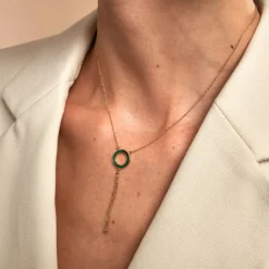 Marc Orian Colliers|Colliers Avec Pierres > Collier L'incessante Or Jaune Malachite
