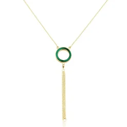 Marc Orian Colliers|Colliers Avec Pierres > Collier L'incessante Or Jaune Malachite