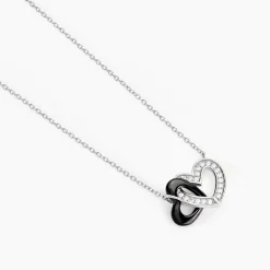 Marc Orian Colliers Cœur|Colliers > Collier Lineth Argent Blanc Céramique Oxyde De Zirconium