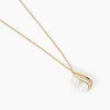 Collier Loeva Or Jaune Perle De Culture Et Oxyde De Zirconium